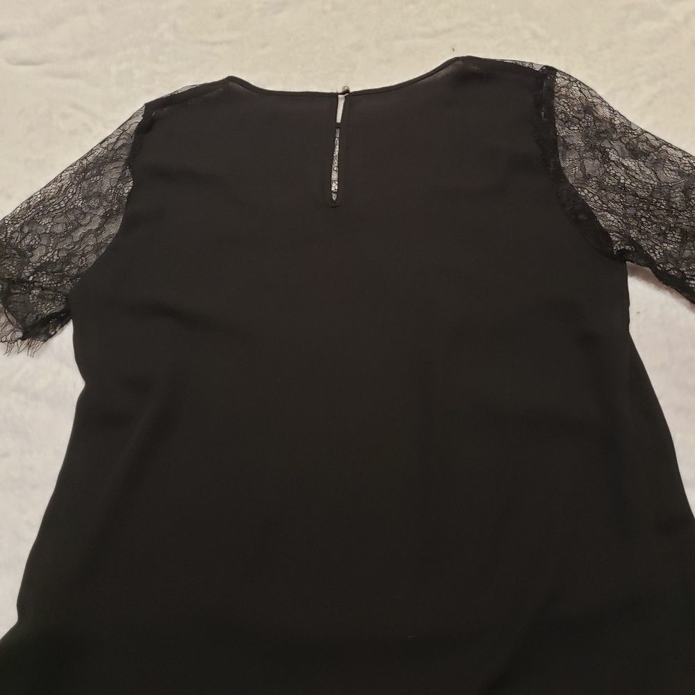 Black, Lacy Blouse